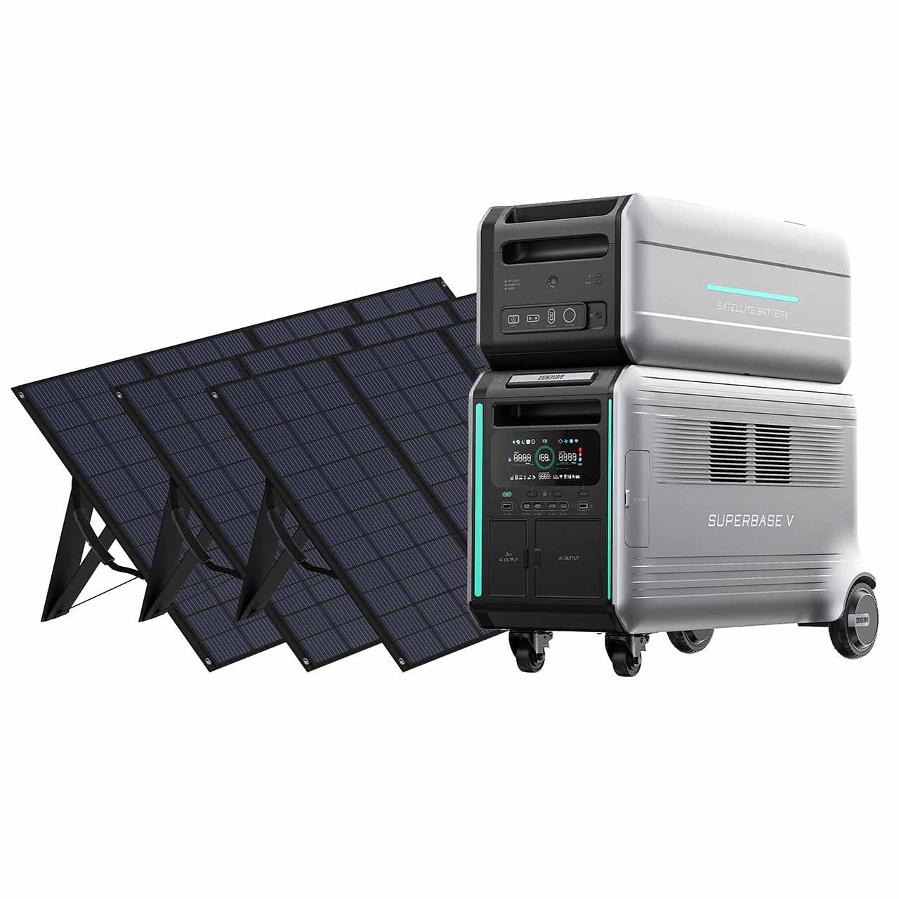 Generador Solar Zendure SuperBase V4600 con Batería de Expansión: 9216Wh / 3800W de Potencia / 1200W Capacidad Solar